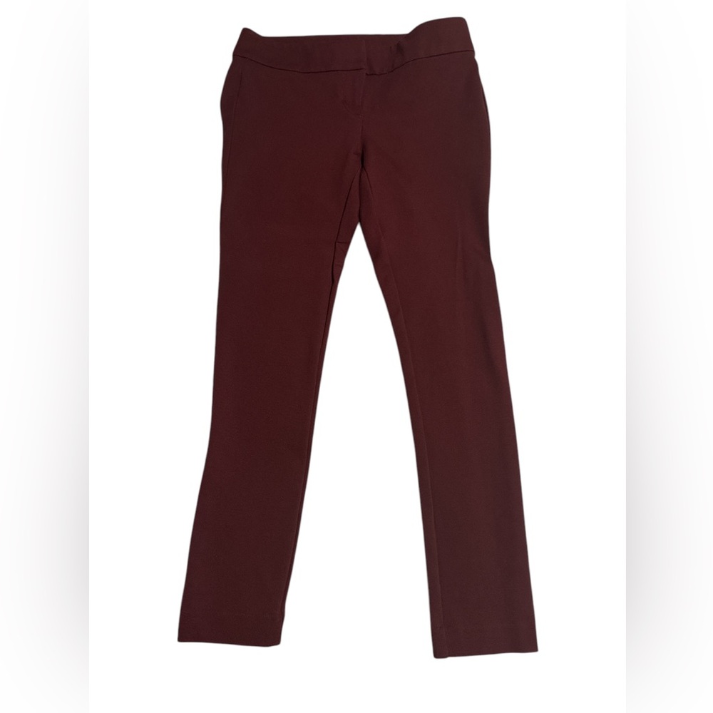 Ann Taylor Petite Super Stretch Maroon Pant